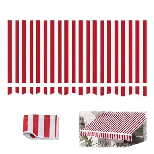 Ausziehbarer Sonnenschutz, Ersatzstoff, 400 x 150 cm, gestreift, Terrassenüberdachung für Veranden, Decks und Außenbereiche, UV-Schutz, einfache Installation, Orange Ausziehbarer Sonnenschutz, Ersatzstoff, 400 x 150 cm, gestreift, Terrassenüberdachung für Veranden, Decks und Außenbereiche, UV-Schutz, einfache Installation, Orange von Generisch