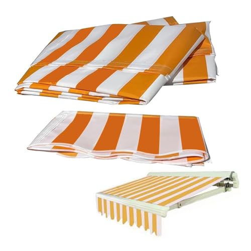 Ausziehbarer Terrassenmarkisenstoff, 6 x 3 m, wasserdichter Sonnenschutz, Ersatz-Leinwand für 3 m x 2,4 m, 2,4 m x 2,3 m, 3,5 m x 2,4 m, Outdoor-Unterstand (ge) von Generisch