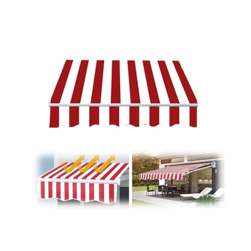 Ausziehbarer Terrassenüberdachung für den Außenbereich, Markisen-Ersatzstoff für Hof, Garten, Terrasse und Balkon (7 m x 2 m) von Generisch