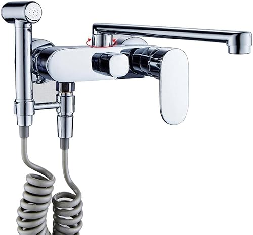 Ausziehbarer Wasserhahn mit hohem Lichtbogen, Küchenspüle, Mischbatterie mit schwenkbarem Auslauf für moderne Küchen von Generisch