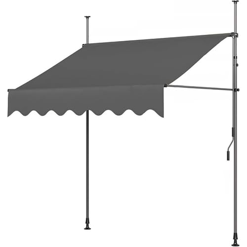 Ausziehbares Markisen-Ersatzgewebe – Sonnendach für Fenster, Tür, Balkon und Hof – strapazierfähige Canvas-Abdeckung, grau, 6 x 3 m, für Outdoor-Unterschlupf Ausziehbares Markisen-Ersatzgewebe – Sonnendach für Fenster, Tür, Balkon und Hof – strapazierfähige Canvas-Abdeckung, grau, 6 x 3 m, für Outdoor-Unterschlupf von Generisch