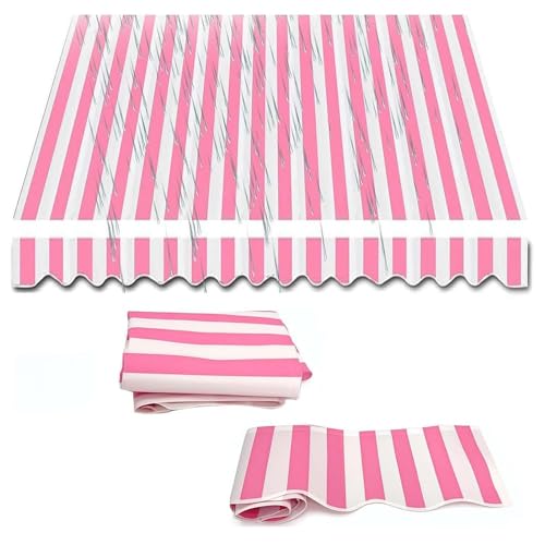 Ausziehbares Markisen-Ersatzgewebe – strapazierfähiges Polyester-Segeltuch für den Außenbereich, Terrasse, Sonnenschutz, perfekt als Fenster- und Türschutz von Generisch