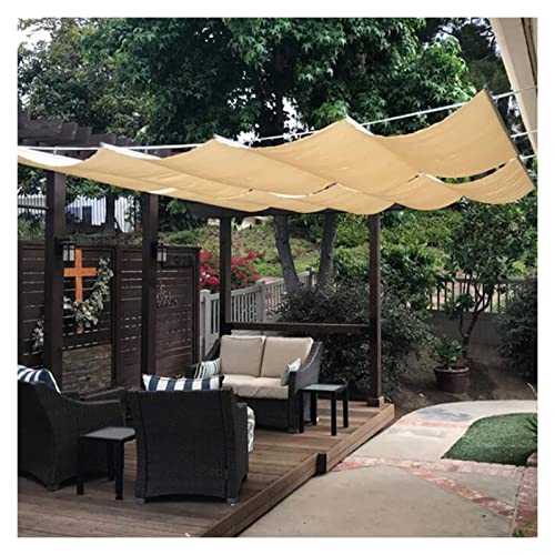 Ausziehbares Pergola-Überdachungs-Set – Sonnensegel für Außenterrasse, Pavillon, atmungsaktive Abdeckung Ausziehbares Pergola-Überdachungs-Set – Sonnensegel für Außenterrasse, Pavillon, atmungsaktive Abdeckung von Generisch
