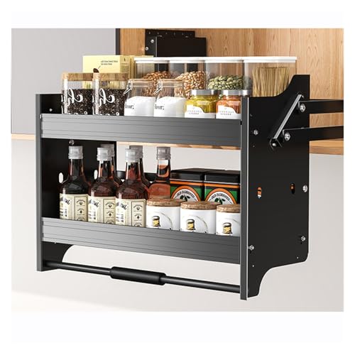 Ausziehbares Regal, Küchenschrank, Organizer, hohe Kapazität, gepolstertes Dropdown-Design, Maße: 710 x 260 x 530 mm Ausziehbares Regal, Küchenschrank, Organizer, hohe Kapazität, gepolstertes Dropdown-Design, Maße: 710 x 260 x 530 mm von Generisch