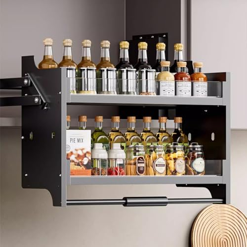 Ausziehbares Regalsystem – platzsparende Küchenaufbewahrung für Bar und Café, ideal zur Maximierung des Platzes im oberen Regal von Generisch