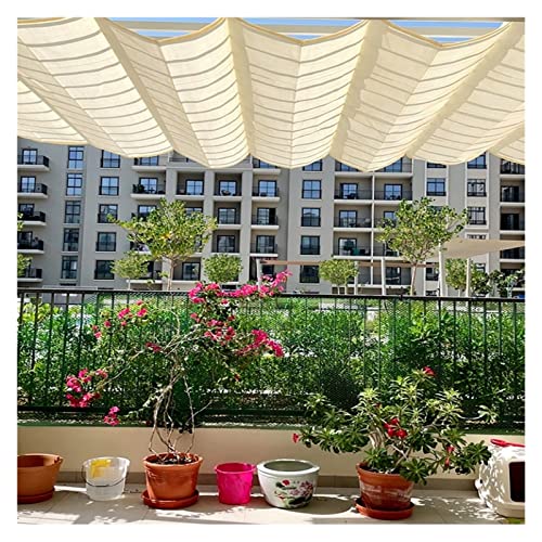 Ausziehbares Sonnenschutz, Markise, Pergola-Abdeckung für den Außenbereich, mit Hardware und Drahtseil, perfekt für Gartendeck und Hinterhof, 0,5 x 4 m Ausziehbares Sonnenschutz, Markise, Pergola-Abdeckung für den Außenbereich, mit Hardware und Drahtseil, perfekt für Gartendeck und Hinterhof, 0,5 x 4 m von Generisch