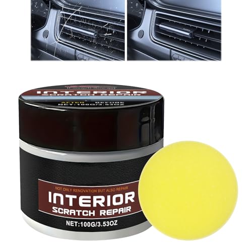 100g Auto-Armaturenbrett-Restaurator, Interior Scratch Repair, Reparaturset für Armaturenbrett-Kratzer, Auto Kratzer Reparaturwachs Mit Schwämmchen, Armaturenbrett Kratzer Entferner Reparatur Set 100g Auto-Armaturenbrett-Restaurator, Interior Scratch Repair, Reparaturset für Armaturenbrett-Kratzer, Auto Kratzer Reparaturwachs Mit Schwämmchen, Armaturenbrett Kratzer Entferner Reparatur Set von Generisch