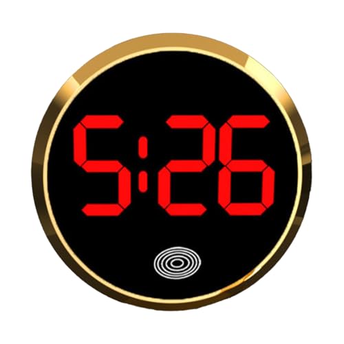 Auto Digitaluhr - 1 Auto Digitaluhr | Dashboarduhren mit Touch -Aktivierung | Touchscreen Round Dashboard Clockks | Kreatives Fahrzeug Dashboarrds Clockks für Car Trucks Bike Scooters von Generisch