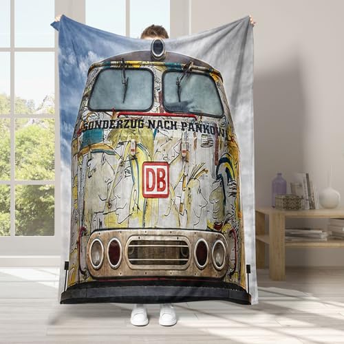 Auto Fleecedecke Schäbig Extra Große Warme Sofadecke für Erwachsene, Schöne Decke aus Weichem Flanell, Geeignet für Jungen und Mädchen, 3D-Druck, 180 x 230 cm von Generisch