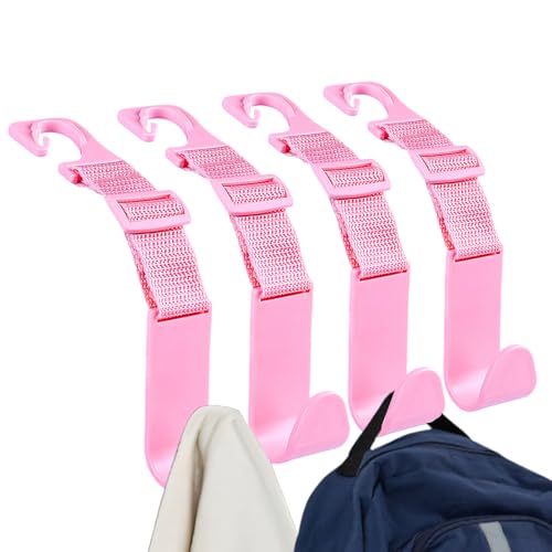 Auto-Handtaschenhaken, Auto-Rücksitz-Kopfstützen-Haken, verstellbarer Taschenaufhänger, Rücksitz-Organizer, Fahrzeugzubehör für Handtasche, Kleidung, Mäntel, Hüte Auto-Handtaschenhaken, Auto-Rücksitz-Kopfstützen-Haken, verstellbarer Taschenaufhänger, Rücksitz-Organizer, Fahrzeugzubehör für Handtasche, Kleidung, Mäntel, Hüte von Generisch