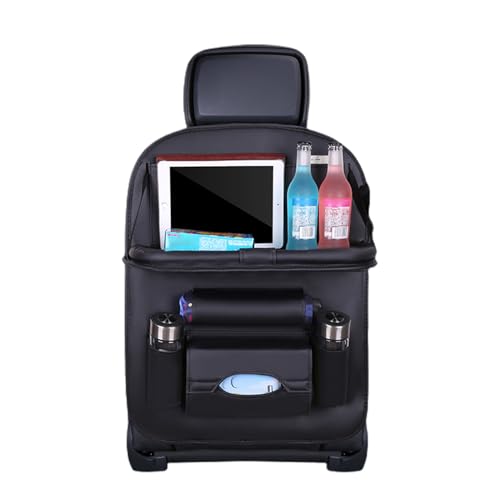 Auto-Organizer, Autositz-Organizer, Auto-Rücksitz-Organizer mit faltbarem Esstisch, mehrere Taschen, wasserdichter Rücksitzschutz für Kinder, Schwarz Auto-Organizer, Autositz-Organizer, Auto-Rücksitz-Organizer mit faltbarem Esstisch, mehrere Taschen, wasserdichter Rücksitzschutz für Kinder, Schwarz von Generisch