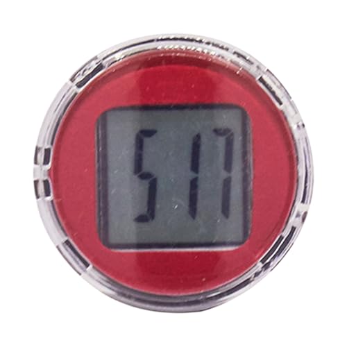 Auto-Uhr zum Aufkleben – Auto-Armaturenbrett-Digitaluhr | selbstklebende Zeitmesser | kleine digitale Displayhalterung | Motorrad-Uhrenhalter | Kfz-Klebe-Timer für Auto, Motorrad von Generisch