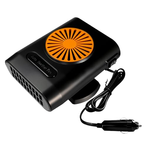 Autoheizer,12V/24V Elektrischer Scheibenheizer Mit Lüfter | 360 Grad Dreh Heizlüfter Entnebelung Für Armaturenbrett Sicheres Fahren Autoheizer,12V/24V Elektrischer Scheibenheizer Mit Lüfter | 360 Grad Dreh Heizlüfter Entnebelung Für Armaturenbrett Sicheres Fahren von Generisch