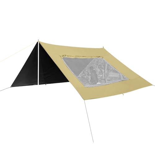 Automarkise Sonnendach Für Draußen Faltbar UV-beständig Automarkise mit Sichtschutz für Überlandung Camping Angeln Picknick und Parken 480.0 cmx280.0 cm von Generisch