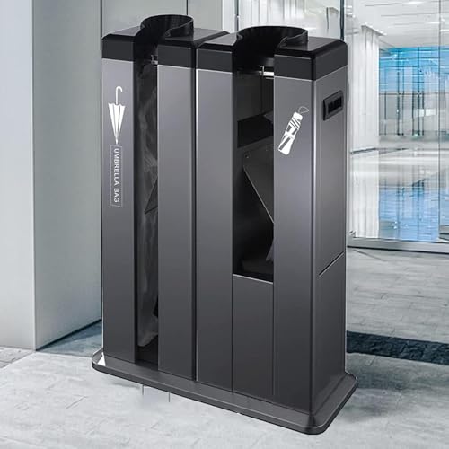 Automatische Regenschirm-Verpackungsmaschine mit Gestellen, inklusive 600 kurzen und langen Beuteln, Edelstahl-Doppel-Nassschirm-Wickelständer Automatische Regenschirm-Verpackungsmaschine mit Gestellen, inklusive 600 kurzen und langen Beuteln, Edelstahl-Doppel-Nassschirm-Wickelständer von Generisch