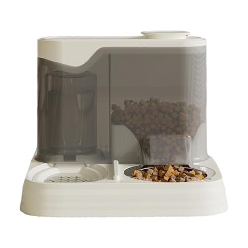 Automatischer Katzenfutterautomat, Großvolumiger Futterautomat Für Haustiere, Rutschfester 2-in-1 Futterautomat Für Zuhause, Wohnung, Urlaub Und Haushalte Mit Mehreren Tieren von Generisch