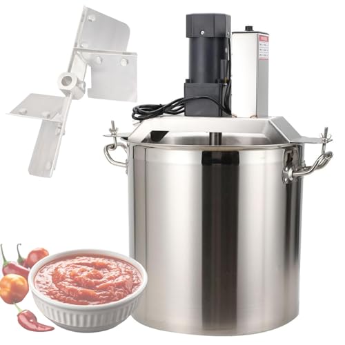 Automatischer Lebensmittelmixer mit Edelstahlfass, einstellbare Geschwindigkeit für Hot Pot Gewürze, Suppen- und Soßenrühren, kommerzielle Küchenausstattung von Generisch