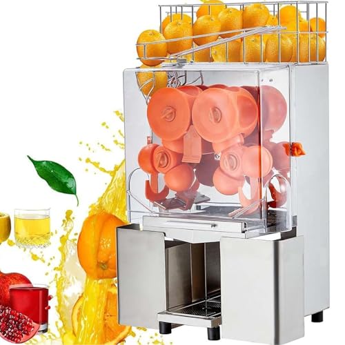 Automatischer Orangenentsafter, 120 W Hochgeschwindigkeits-Saftpresse mit Edelstahlpresse, effizient für Bars, Restaurants und Großveranstaltungen Automatischer Orangenentsafter, 120 W Hochgeschwindigkeits-Saftpresse mit Edelstahlpresse, effizient für Bars, Restaurants und Großveranstaltungen von Generisch