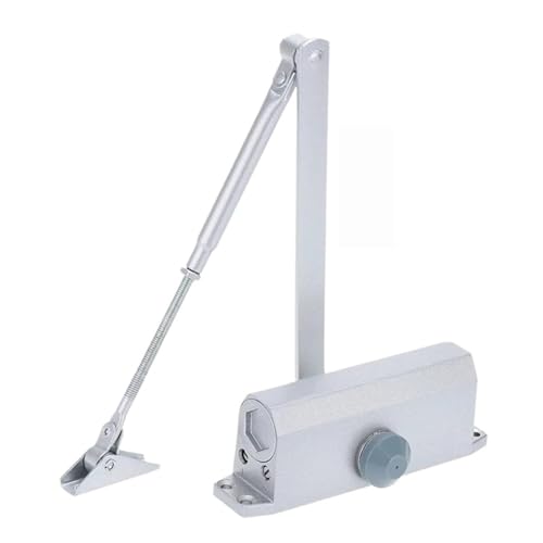 Automatischer Türschließer, verstellbar, Sicherheitssystem für linke und rechte Türen, 25–45 kg, 900 mm, Aluminium, anpassbare Schließ- und Verriegelungsgeschwindigkeit und zuverlässig von Generisch