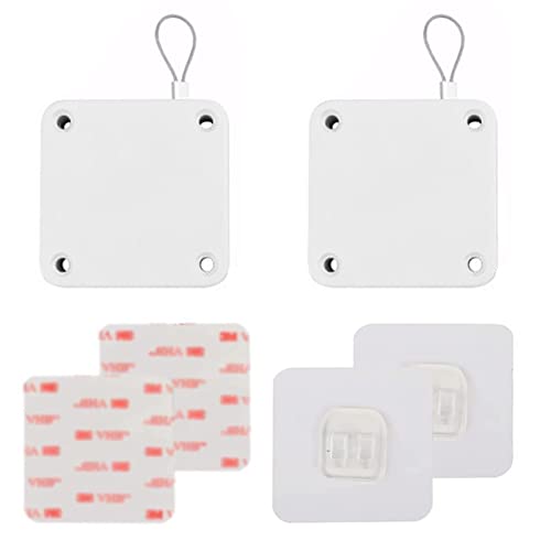 Automatisches Türschließer-Set – 2 multifunktionale Sensor-Türschließer mit selbstklebendem Haken und Stahl-Kordelzug, einfache Installation ohne Bohren für Tore und Türen Automatisches Türschließer-Set – 2 multifunktionale Sensor-Türschließer mit selbstklebendem Haken und Stahl-Kordelzug, einfache Installation ohne Bohren für Tore und Türen von Generisch