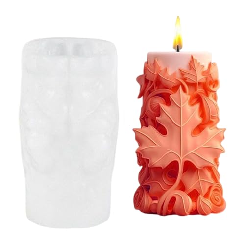 Autumn Leaves Candle, Soap Molds, Reusable Cylinder Mold, Adorable Maple Leaf Design, Easy-Release Fall Mold for Homemade Soaps and Candles Making, 11.8x9x6.3 inches Autumn Leaves Candle, Soap Molds, Reusable Cylinder Mold, Adorable Maple Leaf Design, Easy-Release Fall Mold for Homemade Soaps and Candles Making, 11.8x9x6.3 inches von Generisch