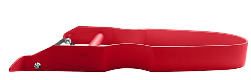 Edelstahl Schäler inkl. 2 extra Klingen! Rutschfeste Oberfläche in ROT, Marke B23 von Generisch