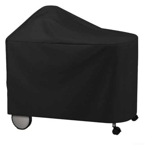 BBQ Cover Waterproof Outdoor Grill Cover 210D Oxford Cloth Heavy Duty Barbecue Grill Cover 48.5x25.5x39.8 Inch For Weber For Nexgrill For Napoleon For Charcoal Gas Grills With Adjustable Straps von Generisch