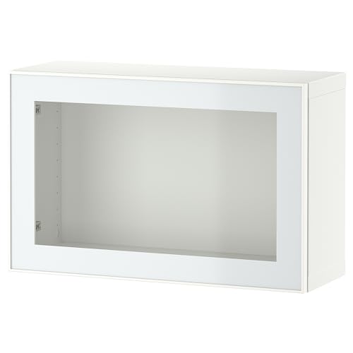 BESTÅ Wandschrank-Kombination, 60x22x38 cm, Weiß Glassvik/Weiß/Hellgrün Klarglas von Generisch