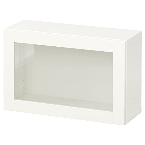 BESTÅ Wandschrank-Kombination, 60x22x38 cm, weiß/Sindvik weißes Klarglas von Generisch