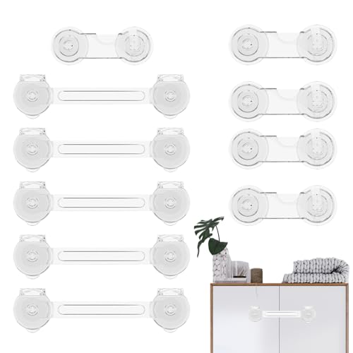 Baby -Proof -Türschlösser - Sicherheitsschrank Riegel für Kinder | Klebstoff ohne Bohrerverriegelungssystem, ideal für Schränke Schubladen Kühlschrankschrank und Haushaltsgeräte Baby -Proof -Türschlösser - Sicherheitsschrank Riegel für Kinder | Klebstoff ohne Bohrerverriegelungssystem, ideal für Schränke Schubladen Kühlschrankschrank und Haushaltsgeräte von Generisch