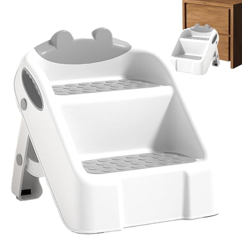 Baby Tritthocker | 2 Stufen Klappbarer Tritthocker | Töpfchentraining Toiletten Leiter Für Töpfchen Einfaches Händewaschen Waschbecken | Küche Bad Kinderzimmer Baby Tritthocker | 2 Stufen Klappbarer Tritthocker | Töpfchentraining Toiletten Leiter Für Töpfchen Einfaches Händewaschen Waschbecken | Küche Bad Kinderzimmer von Generisch