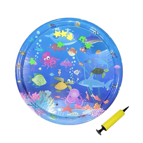 Baby-Wassermatte – Kühlkissen für Haustiere, Baby-Wasser-Spielmatte, aufblasbare Bauch-Zeit-Matten, faltbar, kühlend, interaktiv, sensorisches Pad für Tiere, Katzen, Wasserspiele, Haustiere Baby-Wassermatte – Kühlkissen für Haustiere, Baby-Wasser-Spielmatte, aufblasbare Bauch-Zeit-Matten, faltbar, kühlend, interaktiv, sensorisches Pad für Tiere, Katzen, Wasserspiele, Haustiere von Generisch