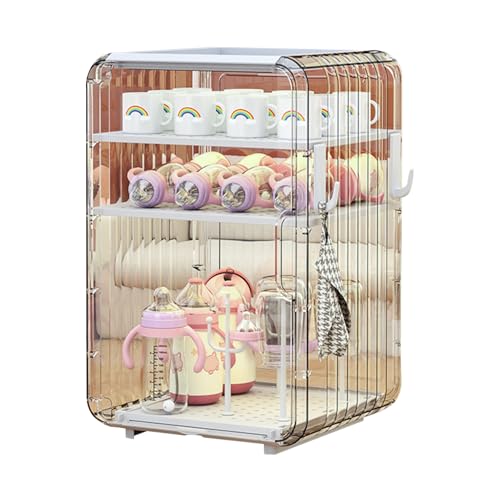 Babyflaschen Organizer | Arbeitsplatte bedeckte Flaschen trocknende Rack | Compact Besteckhalter Stand | Multi-Gebrauchspeicher mit Deckel | Kindergarten Organizer für Küche, Schlafzimmer, Badezimmer Babyflaschen Organizer | Arbeitsplatte bedeckte Flaschen trocknende Rack | Compact Besteckhalter Stand | Multi-Gebrauchspeicher mit Deckel | Kindergarten Organizer für Küche, Schlafzimmer, Badezimmer von Generisch