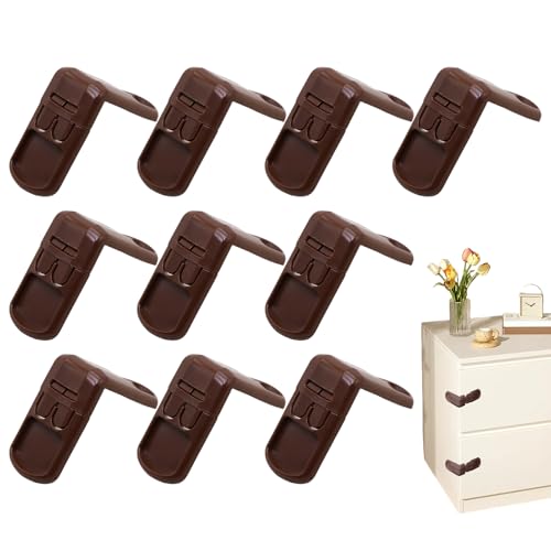 Babysicherheitsschlösser | Kindersichere Schubladenverriegelungen,Kindersichere 10er Set Sicherung Für Möbel Küche Kühlschrank Schubladen Kinderzimmer Vorratsschränke usw. von Generisch