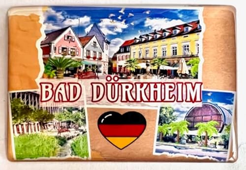 Bad Dürkheim Magnet Deutschland Bad Dürkheim Souvenir Bad Dürkheim Fridge Magnet Bad Dürkheim Geschenk von Generisch