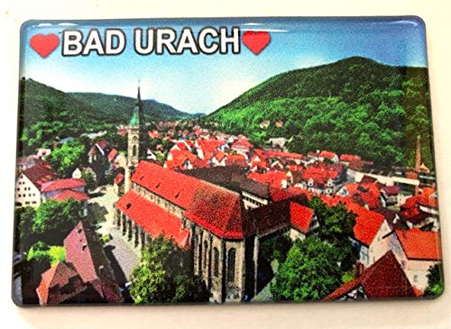 Bad Urach,Schwaebische ALB Souvenir-Kühlschrankmagnet Fridge Magnet 280321 von Generisch