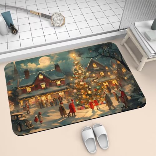 Badematte Rutschfest Absorbierende Badezimmerteppich Badteppich 120x170cm Badvorleger Duschvorleger Schnell Trocknend Waschbare Teppiche Schmutzfangmatte Schnelltrocknende Teppich Christmas 2-697 Badematte Rutschfest Absorbierende Badezimmerteppich Badteppich 120x170cm Badvorleger Duschvorleger Schnell Trocknend Waschbare Teppiche Schmutzfangmatte Schnelltrocknende Teppich Christmas 2-697 von Generisch