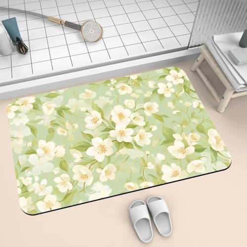 Badematte Rutschfest Super Absorbierende Badezimmerteppich Badteppich 100x160cm Badvorleger Duschvorleger Schnell Trocknend, Waschbare Teppiche Schmutzfangmatte Schnelltrocknende Teppich Fantasy 2-724 von Generisch