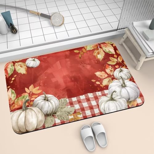 Badematte Rutschfest Super Absorbierende Badezimmerteppich Badteppich 120x170cm Badvorleger Duschvorleger Schnell Trocknend, Waschbare Teppiche Schmutzfangmatte Schnelltrocknende Teppich Pumpkin 2-247 Badematte Rutschfest Super Absorbierende Badezimmerteppich Badteppich 120x170cm Badvorleger Duschvorleger Schnell Trocknend, Waschbare Teppiche Schmutzfangmatte Schnelltrocknende Teppich Pumpkin 2-247 von Generisch