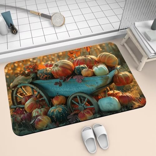 Badematte Rutschfest Super Absorbierende Badezimmerteppich Badteppich 140x200cm Badvorleger Duschvorleger Schnell Trocknend, Waschbare Teppiche Schmutzfangmatte Schnelltrocknende Teppich Pumpkin 2-442 Badematte Rutschfest Super Absorbierende Badezimmerteppich Badteppich 140x200cm Badvorleger Duschvorleger Schnell Trocknend, Waschbare Teppiche Schmutzfangmatte Schnelltrocknende Teppich Pumpkin 2-442 von Generisch