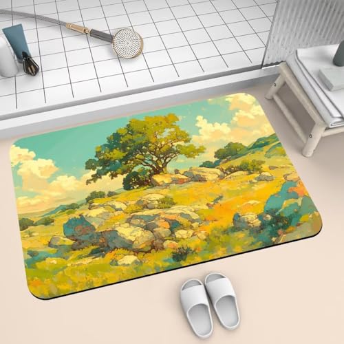 Badematte Rutschfest Super Absorbierende Badezimmerteppich Badteppich 160x230cm Badvorleger Duschvorleger Schnell Trocknend, Waschbare Teppiche Schmutzfangmatte Schnelltrocknende Teppich Tree 2-337 Badematte Rutschfest Super Absorbierende Badezimmerteppich Badteppich 160x230cm Badvorleger Duschvorleger Schnell Trocknend, Waschbare Teppiche Schmutzfangmatte Schnelltrocknende Teppich Tree 2-337 von Generisch