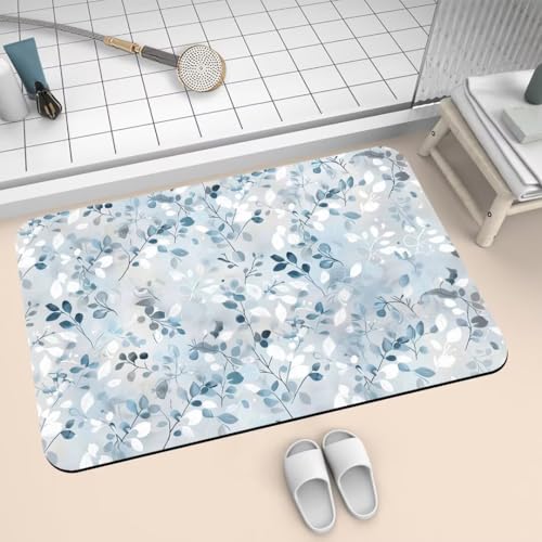 Badematte Rutschfest Super Absorbierende Badezimmerteppich Badteppich 40x60cm Badvorleger Duschvorleger Schnell Trocknend, Waschbare Teppiche Schmutzfangmatte Schnelltrocknende Teppich Beauty 2-637 von Generisch