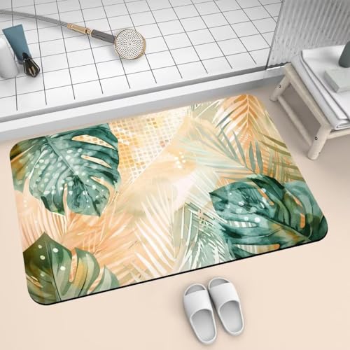 Badematte Rutschfest Super Absorbierende Badezimmerteppich Badteppich 40x60cm Badvorleger Duschvorleger Schnell Trocknend, Waschbare Teppiche Schmutzfangmatte Schnelltrocknende Teppich Fantasy 2-754 von Generisch