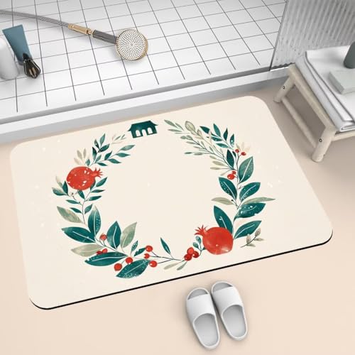 Badematte Rutschfest Super Absorbierende Badezimmerteppich Badteppich 50x80cm Badvorleger Duschvorleger Schnell Trocknend, Waschbare Teppiche Schmutzfangmatte Schnelltrocknende Teppich Circle 2-685 Badematte Rutschfest Super Absorbierende Badezimmerteppich Badteppich 50x80cm Badvorleger Duschvorleger Schnell Trocknend, Waschbare Teppiche Schmutzfangmatte Schnelltrocknende Teppich Circle 2-685 von Generisch