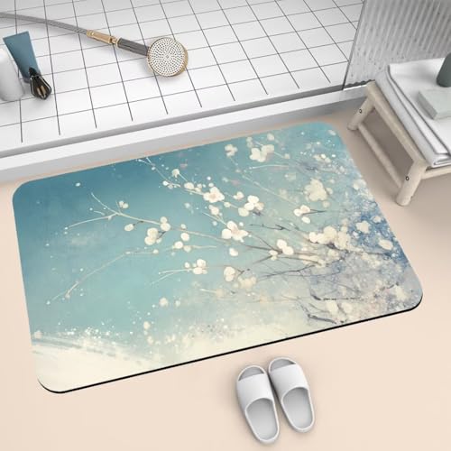 Badematte Rutschfest Super Absorbierende Badezimmerteppich Badteppich 50x80cm Badvorleger Duschvorleger Schnell Trocknend, Waschbare Teppiche Schmutzfangmatte Schnelltrocknende Teppich Winter 2-121 Badematte Rutschfest Super Absorbierende Badezimmerteppich Badteppich 50x80cm Badvorleger Duschvorleger Schnell Trocknend, Waschbare Teppiche Schmutzfangmatte Schnelltrocknende Teppich Winter 2-121 von Generisch