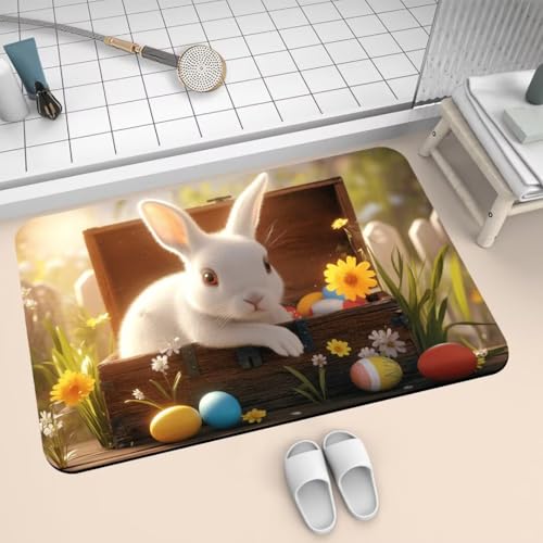 Badematte Rutschfest Super Absorbierende Badezimmerteppich Badteppich 90x150cm Badvorleger Duschvorleger Schnell Trocknend, Waschbare Teppiche Schmutzfangmatte Schnelltrocknende Teppich Rabbit 2-202 Badematte Rutschfest Super Absorbierende Badezimmerteppich Badteppich 90x150cm Badvorleger Duschvorleger Schnell Trocknend, Waschbare Teppiche Schmutzfangmatte Schnelltrocknende Teppich Rabbit 2-202 von Generisch