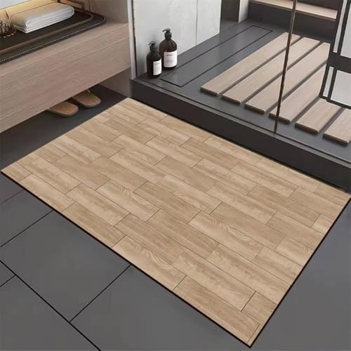 Badematte Rutschfeste Badteppich 100x160cm Waschbar Schnelltrocknende Badezimmerteppich Groß Dünn Teppich Badezimmer Badvorleger, Duschvorleger für Dusche, Badewannen, Küche, Toilette Deko Taupe 5-331 Badematte Rutschfeste Badteppich 100x160cm Waschbar Schnelltrocknende Badezimmerteppich Groß Dünn Teppich Badezimmer Badvorleger, Duschvorleger für Dusche, Badewannen, Küche, Toilette Deko Taupe 5-331 von Generisch