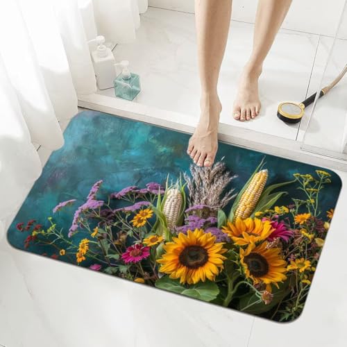 Badematte Rutschfester 160x230cm, Super Absorbierende Badezimmerteppich, Schnelltrocknende Badteppich Badvorleger Rutschfest Waschbar Teppiche Badezimmer, Duschvorleger Dünn Fußmatte Landscape 5-607 Badematte Rutschfester 160x230cm, Super Absorbierende Badezimmerteppich, Schnelltrocknende Badteppich Badvorleger Rutschfest Waschbar Teppiche Badezimmer, Duschvorleger Dünn Fußmatte Landscape 5-607 von Generisch