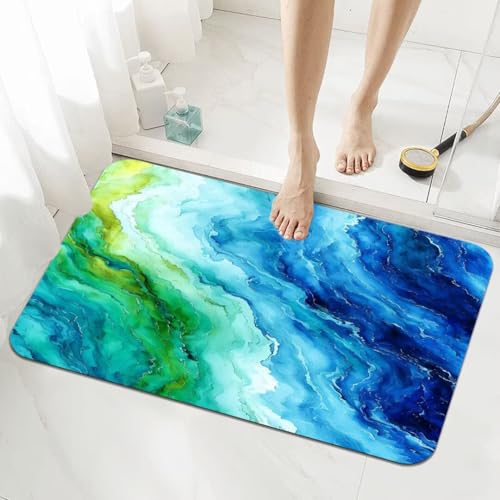 Badematte Rutschfester 160x230cm, Super Absorbierende Badezimmerteppich, Schnelltrocknende Badteppich Badvorleger Rutschfest Waschbar Teppiche Badezimmer, Duschvorleger Dünn Fußmatte Marble 5-673 Badematte Rutschfester 160x230cm, Super Absorbierende Badezimmerteppich, Schnelltrocknende Badteppich Badvorleger Rutschfest Waschbar Teppiche Badezimmer, Duschvorleger Dünn Fußmatte Marble 5-673 von Generisch