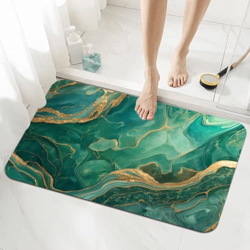 Badematte Rutschfester 160x230cm, Super Absorbierende Badezimmerteppich, Schnelltrocknende Badteppich Badvorleger Rutschfest Waschbar Teppiche Badezimmer, Duschvorleger Dünn Fußmatte Stone 5-1047 von Generisch